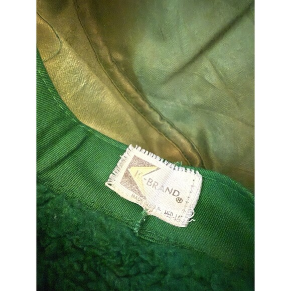 K-Brand John Deere Vtg Hat sz M L With Ear Neck Flaps Farmer Tractor - Picture 5 of 7